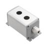 KKFAUS Metal Aluminum Pushbutton Industrial Home Control Switch Box 16mm 19mm 22mm 1/2/3/4/5/6 Holes 45 * 45mm 45 * 65mm (Color : 2Hole, Size : 22mm 45x65mm) view 1