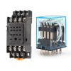 KKFAUS Intermediate Relay HH54P MY4NJ Micro Small Electromagnetic Relay AC/DC 12V 24V AC110V 220V 380V with 14 pins Socket Base PYF14A (Size : DC 12V) view 3