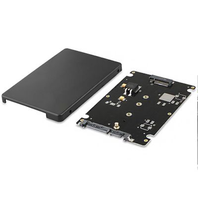 AayKa 2.5 Inch SATA to M2 NGFF SSD Enclosure Converter Internal / External Adapter M.2