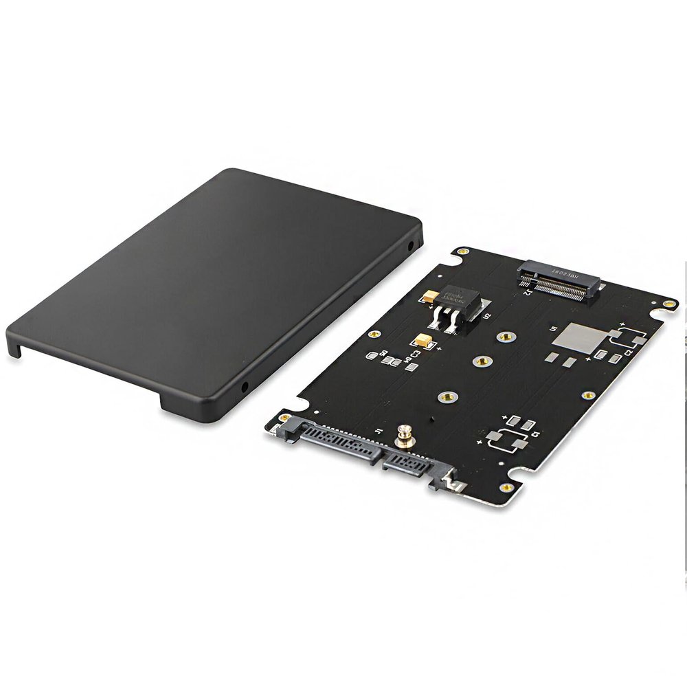 AayKa 2.5 Inch SATA to M2 NGFF SSD Enclosure Converter Internal / External Adapter M.2