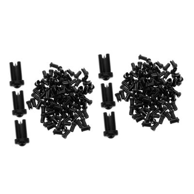 Ipetboom 200pcs Hypoallergenic Eyelash Extension Supplies Tacs Lash Glue Bottle Pins Replacement Nozzles for
