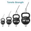 Zip Ties Assorted Sizes 4+6+8+12 inch, 200 Pack, Black Cable Ties, UV Resistant Wire Ties for Indoor and Outdoor Use, LOCKLOCK view 3