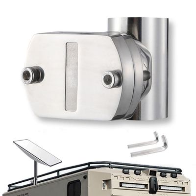 Sactulaz for Starlink Rv Ladder Mount,Starlink Rv Mount Base,StarLink Pole mounts to Clamp1.25-2inch O,D. Rail for Car Vehicle roof Rack Yacht Marine SailingBoat Railing StarLink Gen2 Pipe Adapter