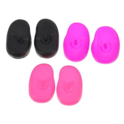 NOLITOY 6pairs Silicone Ear Protectors for Hair Dyeing Ear Covers for Hair Perm and Highlighting Fit for Home and Salon Use
