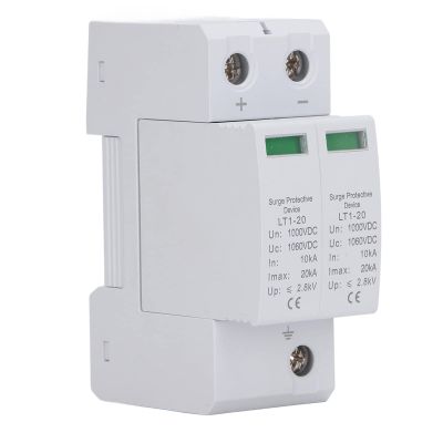 DC Photovoltaic Protector, DC 1000V Low Voltage Protector Protective Device PC Housing 35MM Rail Mount, Protectors