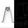 Heavy Duty Wall Mount 5 1/2" Stand Off Wall Mast Mount view 2