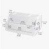 Cable Organizer Box Large Hider Cord Organizer Box Home Cable Power Strip Storage Box White Cable Management Box with Phone Stand, Safety Tidy Organizer Cable Management Box view 2
