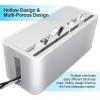 Cable Organizer Box Cable Management Box Socket Board and Power Cord Protector Wire Hidden Box Computer TV Cable and Power Board Storage Box Under The Desk Cable Management Box view 2