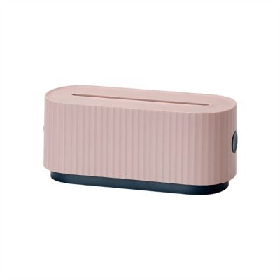 Cable Organizer Box Cable Management Box with Phone Holder Stand Power Line Socket Strip Cover Charger Adapter Wires Hider Desktop Cord Organizer Cable Management Box (Color : Pink)