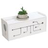Cable Organizer Box Wire Storage Box Desktop Cable Organizer Storage Box Power Supply Board and Socket Storage Box Used to Hide Cables and Power Strips Household Accessories Cable Management Box view 1