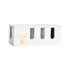 Cable Organizer Box Creative Cable Management Box Wooden Cable Storage Box Organizer for Power Strip/Chargers/Adapters Home Desktop Cable Organizer Box Cable Management Box view 1