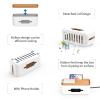 Cable Organizer Box Cable Manager Box Hard Plastic Desktop Cable Management Box with Cover for Home Office Cable Winder Storage Cable Management Box (Color : Large White) view 4