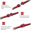 JOROBURO 2Pcs Set T Plug Male to Female Cable, Power Adapter RC Receiver T Plug Cable Adapter, 14AWG Deans to Adapter T Style Deans Connector Adapter Stecker T Plug Female Male Adapter Cable view 4