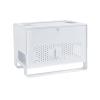 Cable Organizer Box Multifunctional Wireless Router Storage Box Large Cable Management Box with Cover Detachable Home Office Power Strip Storage Box, White/Grey Cable Management Box (Color : White) view 1
