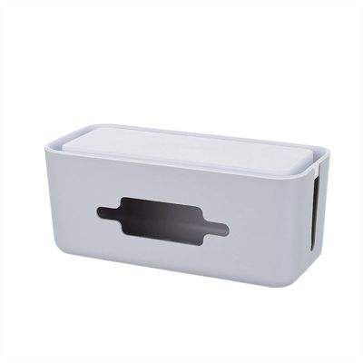 Cable Organizer Box Cable Management Storage Box Power Socket Case Holder Hollow Wire Cord Safety Tidy Organizer Display Container Organizador Cable Management Box