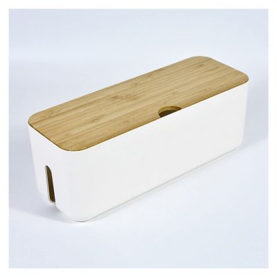 Cable Organizer Box Desktop Cable Management Box Cord Hider Box to Hide Surge Protector Cover on Desk or Floor Power Strips or Surge Protectors with Cover Cable Management Box (Size : A)