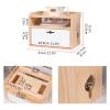 Cable Organizer Box Wooden Router Storage Box Multi-Function Cable Management Box Large Storage Wires Keeper Holder to Hide Wires & Power Strips Cable Management Box (Color : B) view 2