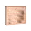 WAOCEO Cable Organizer Box Router Storage Box Simple Cable Management Box Multifunctional Wooden Wall Mounted Storage Box for Power Strip/Chargers/Adapters/Router Cable Management Box (Size : L) view 1