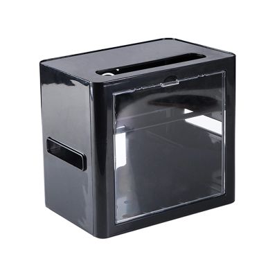 Cable Organizer Box Simple Socket and Power Cord Storage Box Router Storage Box, Double-Layer Cable Management Box to Hide Wires Power Strips, ABS Material Cable Management Box (Color : Black)