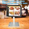 Cuxwill Anti-Theft Kiosk Desktop Stand for 7-11 ipad Tablet, 360 Swivel Heavy Duty Aluminum Retail POS Business Tablet Mount with Security Lock, Compatible iPad 10th 9th 8th Gen iPad 10.9 10.2 9.7 view 3
