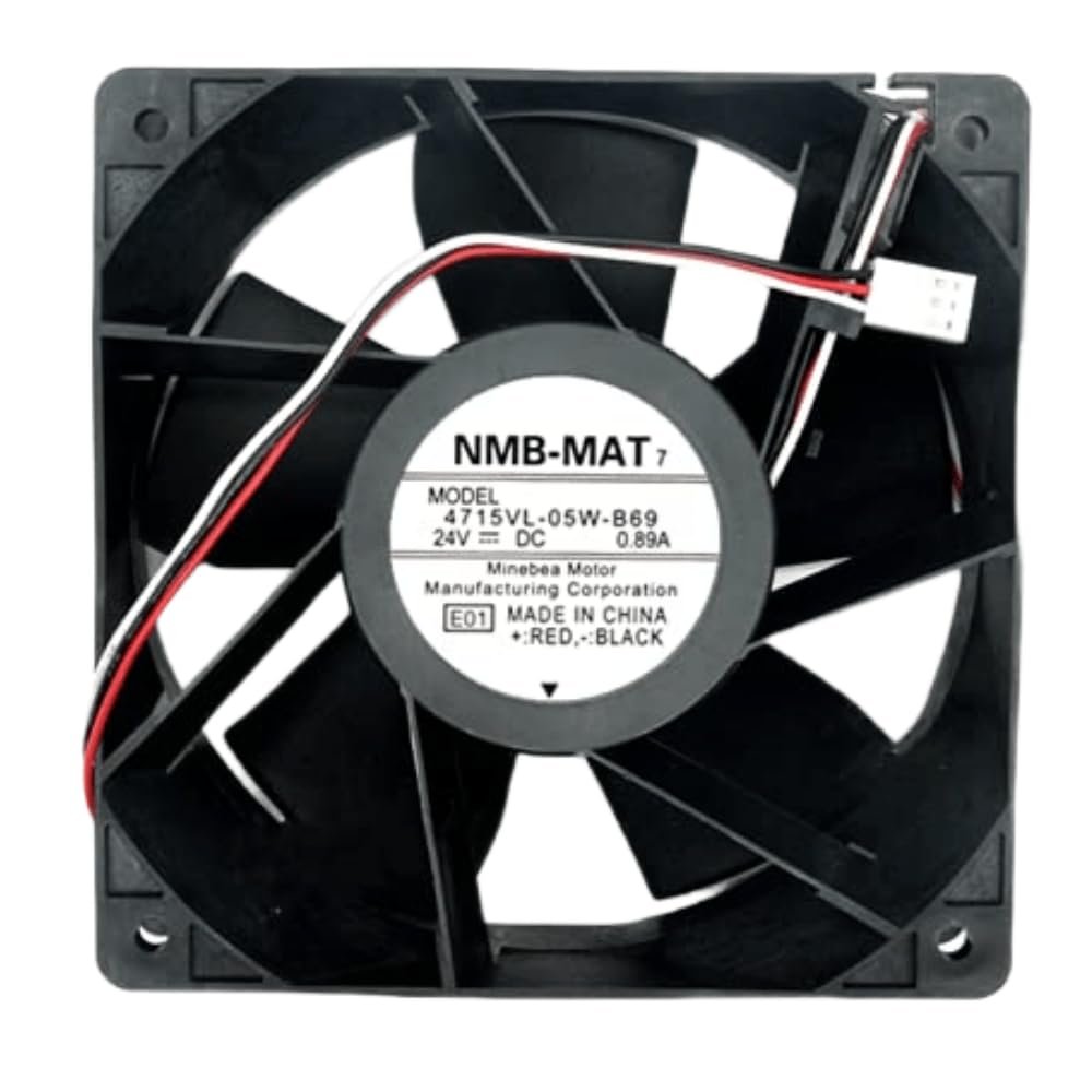 4715VL-05W-B69 24V 0.89A 120MM Fan - 12038 12CM 3-Wire Cooling Fan