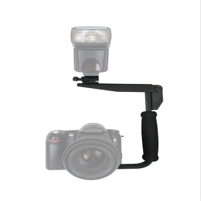 Flash Bracket Compatible with Canon EOS Rebel T1i (PivPo Pivoting Positioning) 180 Degrees (Canon Shoe)
