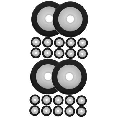 Healeved 24pcs Cassette Tape Machine Pinch Roller for Audio and Video Recorders Professional Replacement Parts Compatible Models Prevents Signal Distortion and Shaking
