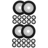 Healeved 24pcs Cassette Tape Machine Pinch Roller for Audio and Video Recorders Professional Replacement Parts Compatible Models Prevents Signal Distortion and Shaking view 1