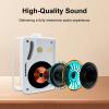 STUDIOFINIX 3.5 Inch Outdoor Bluetooth Speakers Waterproof Wired,3 Way 200W Upgrade Premium Wall Mount Speakers,Ideal use in Patio,Deck, Indoor OutdoorWhite view 3