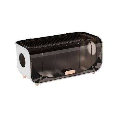 1PCS Cable Storage Box,Plastic Router Board Bracket Power Line Storage Case Cable Winder Organizer(Brown)