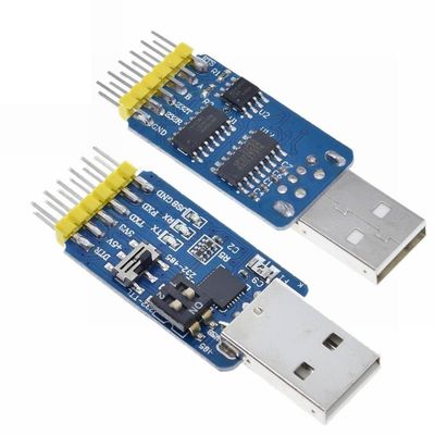 1PCS USB CP2102 to TTL RS232 USB TTL to RS485 Mutual Convert 6 in 1 Convert Module Good