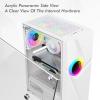 ARrase Mid-Tower Case,Transparent Acrylic Side Panel Desktop Case,DIY Case,Supports ATX/M-ATX/ITX,6 Fans,Top-Mounted I/O Panel (Color : Black), 18648 view 3