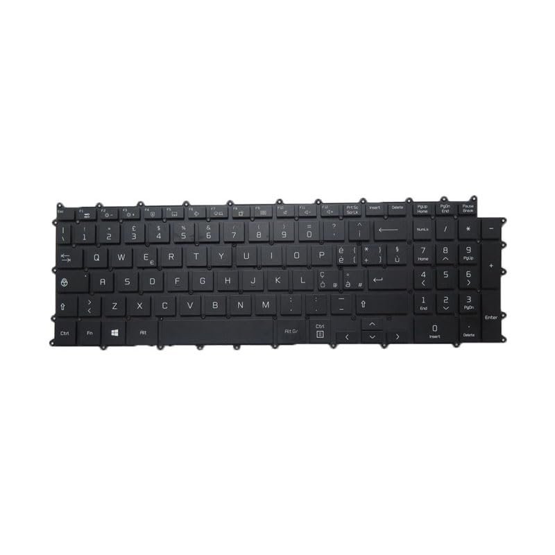 Laptop Backlit Keyboard for LG 17ZB90R-G 17ZB90R-K 17ZB90R-G.AP75G AP78G 17ZB90R-G.AA55Y 17ZB90R-K.ADC8U1 ADC8U4 17ZB90R-K.AAC7U1 Italy IT Black