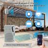 Herdio 3.5" Outdoor Bluetooth Speakers Wired Waterproof, 200W 3 Way Upgrade Premium Wall Mount Speakers, Durable Mountable Loud Sound System for Patio Indoor Deck Garage (White Pair) view 3