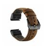 Genuine Leather Strap fit for Garmin Fenix 7X Pro 6X 5X 8X 8 Plus Tactix 7 AMOLED Epix Pro 51mm Enduro 2 Quickfit 26mm Release Strap (Color : Brown Black, Size : 26mm) view 1