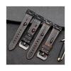 Genuine Leather Strap fit for Garmin Fenix 7X Pro 6X 5X 8X 8 Plus Tactix 7 AMOLED Epix Pro 51mm Enduro 2 Quickfit 26mm Release Strap (Color : Brown Black, Size : 26mm) view 3