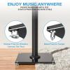 YOMT Universal Speaker Stands Pair for Surround Sound, 28 Inch Floor Speaker Stands with Cable Management Holds 22lbs Bookshelf Speaker Satellite Speaker, 1 Pair view 3
