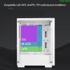 ARrase Computer Gaming Case,Mid-Tower ATX/Micro-ATX/Mini-ITX,Water-Cooled Pc Case,6x120mm Fan Case,Tempered Glass Side Panel Desktop Case (Color : Style 3), 18648 view 4
