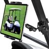 woleyi Golf Cart Tablet Holder Mount, 360 Adjustable, Metal Wider Clamp Arm for ZGO/Club Car/Yamaha/Other Golf Carts, for 4.7-13" Device Like iPad Pro, Air, Mini, iPhone, Galaxy Tabs, Z Fold, Fire HD view 1