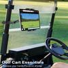 woleyi Golf Cart Tablet Holder Mount, 360 Adjustable, Metal Wider Clamp Arm for ZGO/Club Car/Yamaha/Other Golf Carts, for 4.7-13" Device Like iPad Pro, Air, Mini, iPhone, Galaxy Tabs, Z Fold, Fire HD view 2