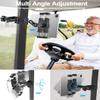 woleyi Golf Cart Tablet Holder Mount, 360 Adjustable, Metal Wider Clamp Arm for ZGO/Club Car/Yamaha/Other Golf Carts, for 4.7-13" Device Like iPad Pro, Air, Mini, iPhone, Galaxy Tabs, Z Fold, Fire HD view 4