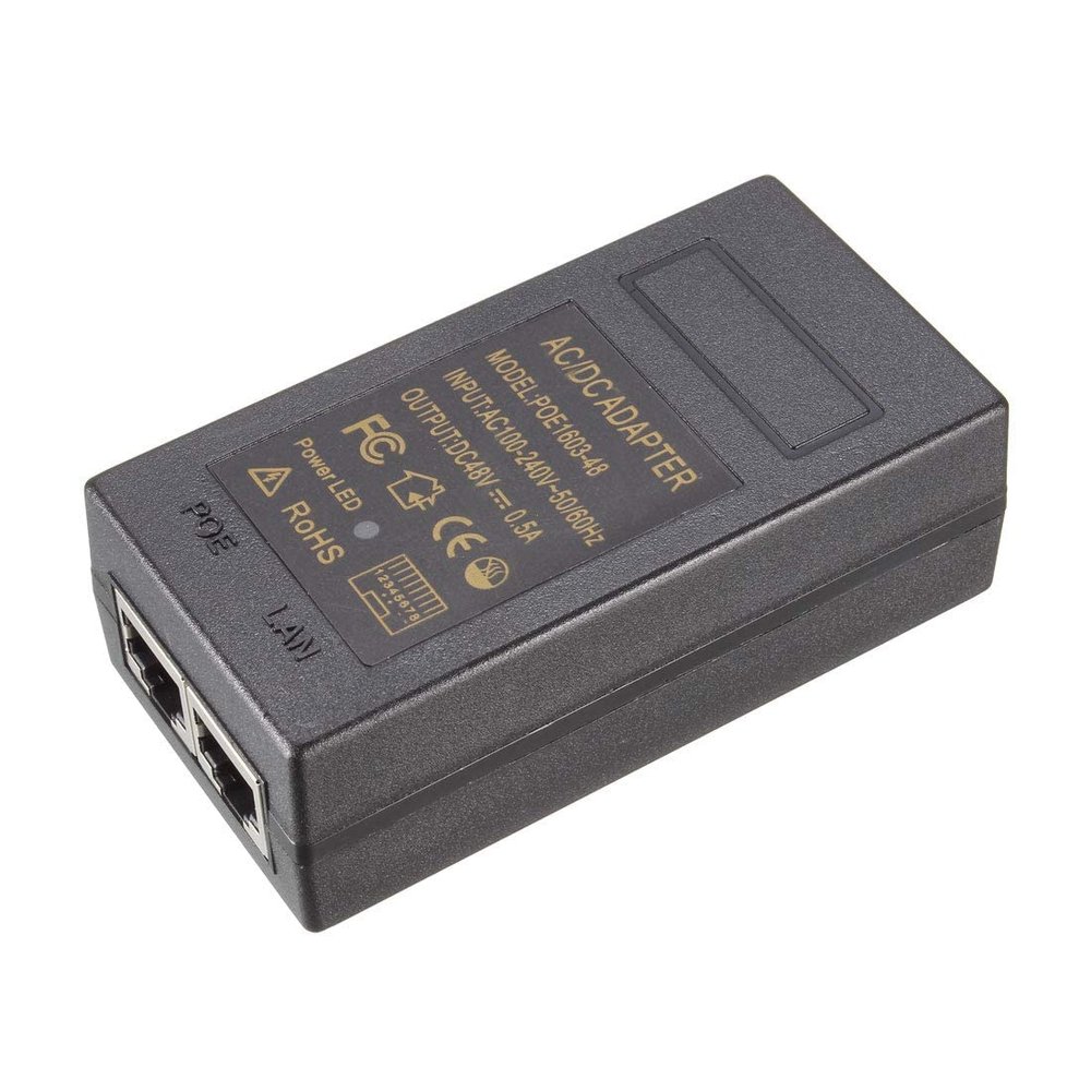 XYWHPGV 48v 0.5a Poe Power Over Ethernet Power Supply Adapter For Wireless IP Camera IP(30f32 fa9ce cd1bd dce49 6d315 3f487