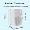 Herdio 3.5 Inch Passive Outdoor Speakers Wired Waterproof, 200W 3 Way Premium Mountable Wall Mount Speakers with Superior Sound, All-Weather Durability, for Patio Marine Boat Garage Indoor(White Pair) view 3
