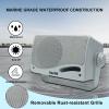 Herdio 3.5 Inch Passive Outdoor Speakers Wired Waterproof, 200W 3 Way Premium Mountable Wall Mount Speakers with Superior Sound, All-Weather Durability, for Patio Marine Boat Garage Indoor(White Pair) view 4