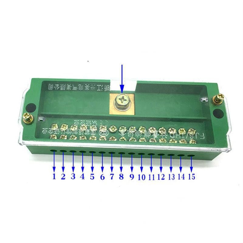 1 in 15 Out Junction Box Distribution Power Supply Branch Separated Unipolar Splitter Terminal Block Retardant Metering Cabinet