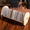 SBOJI CD Rack CD Storage Holder Cd Rack Small Multifunctional Storage Rack Book Shelves Game Disc Rack Media Storage Rack, 40*20*20cm, Natural view 2