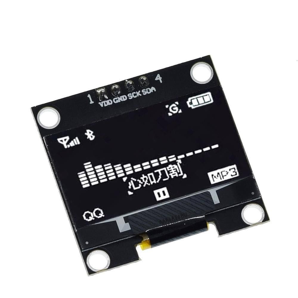 1.3 inch OLED IIC Serial White OLED Display Module 128X64 I2C SSD 12864 LCD Screen Board VDD GND SCK SDA for Arduino Black