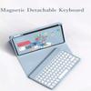kaidisen Keyboard Case for iPad Air 13 inch M3/M2 2025/2024 / iPad Pro 12.9" 6th/5th/4th/3rd Generation Case with Keyboard Bluetooth Mouse, Detachable Candy Color Round Key,Mist Blue view 3