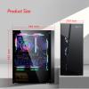 ARrase Computer Case,Desktop E-ATX ATX ITX Case,Water-Cooled PC Case,Pre-Installed 7x120mm Fan,Suitable for Gaming and Office,USB3.0, 18648 view 2