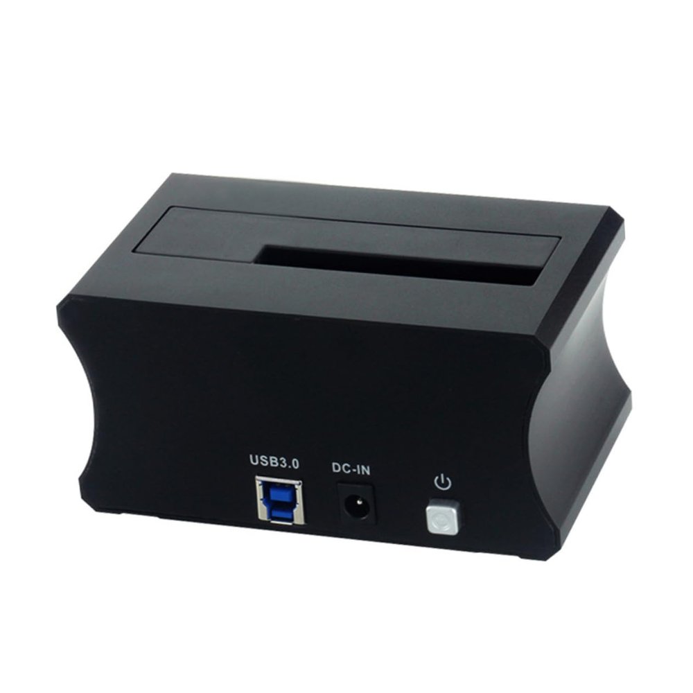 Hemoton USB External Hard Drive Docking Station with Power Supply Supports Desktop and Laptop Hdds Data Transfer Rate Indicator Light for Drive Status Monitoring
